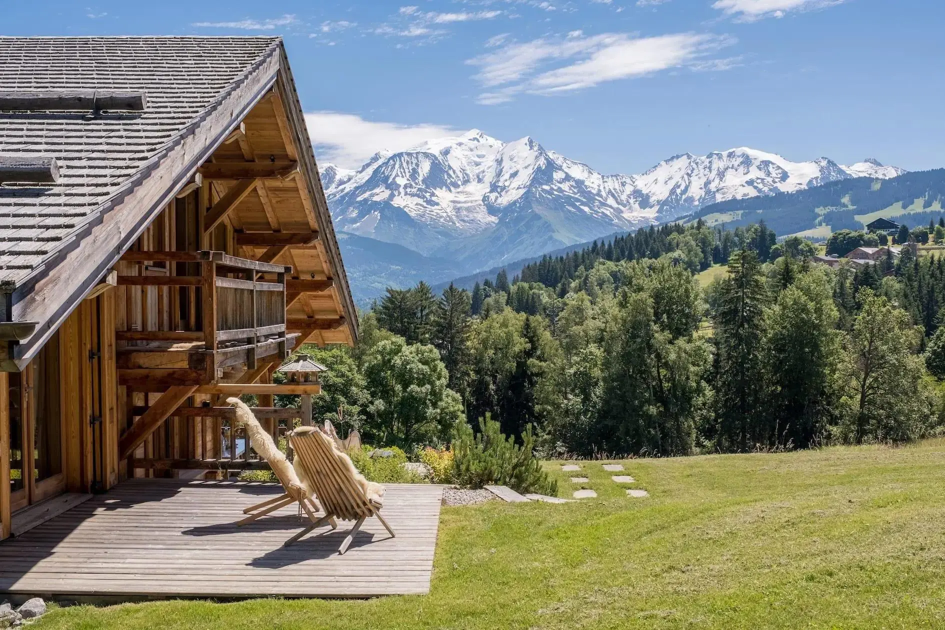 Chalet avec vue sur les sommets pour séminaire en montagne