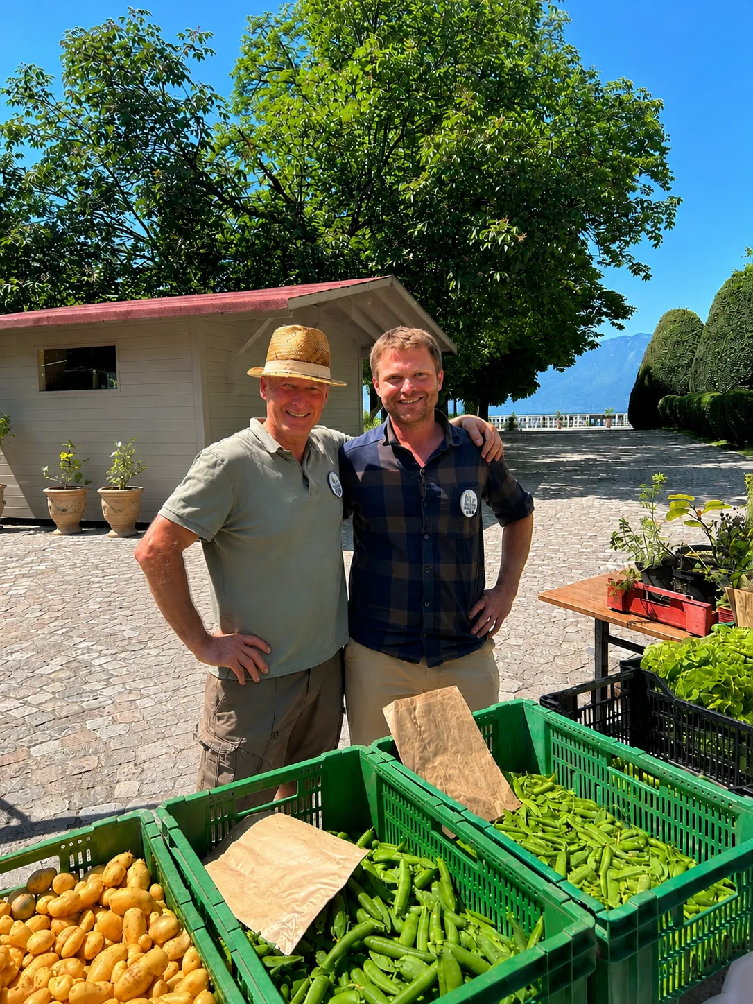 Hugues et Marc, potager du château près d’Annecy – TerraGo
